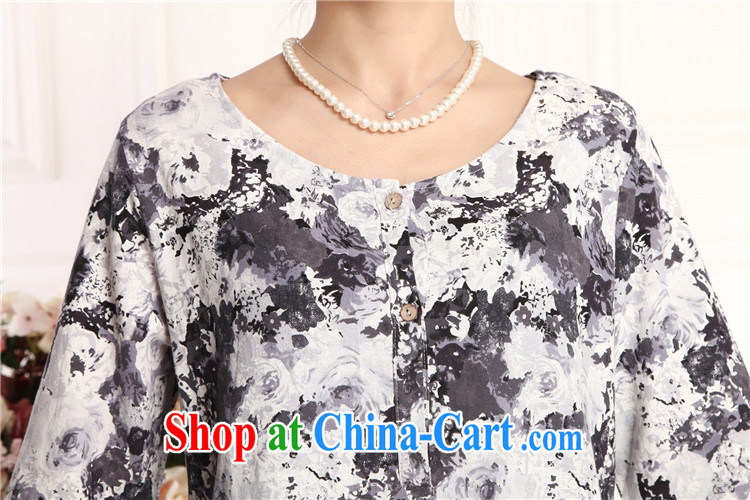 Bong-ki Paul 2015 spring and summer new Ethnic Wind Chinese, Ms. Tang improvements in older 7 cuff cotton the mother load, long T shirt T-shirt woman blue 4 XL pictures, price, brand platters! Elections are good character, the national distribution, so why buy now enjoy more preferential! Health
