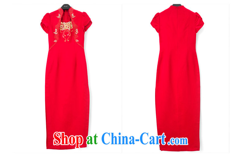 Wood is really a bride and Western combined cheongsam dress summer 2015 new female 21,810 05 red XXL (A) pictures, price, brand platters! Elections are good character, the national distribution, so why buy now enjoy more preferential! Health