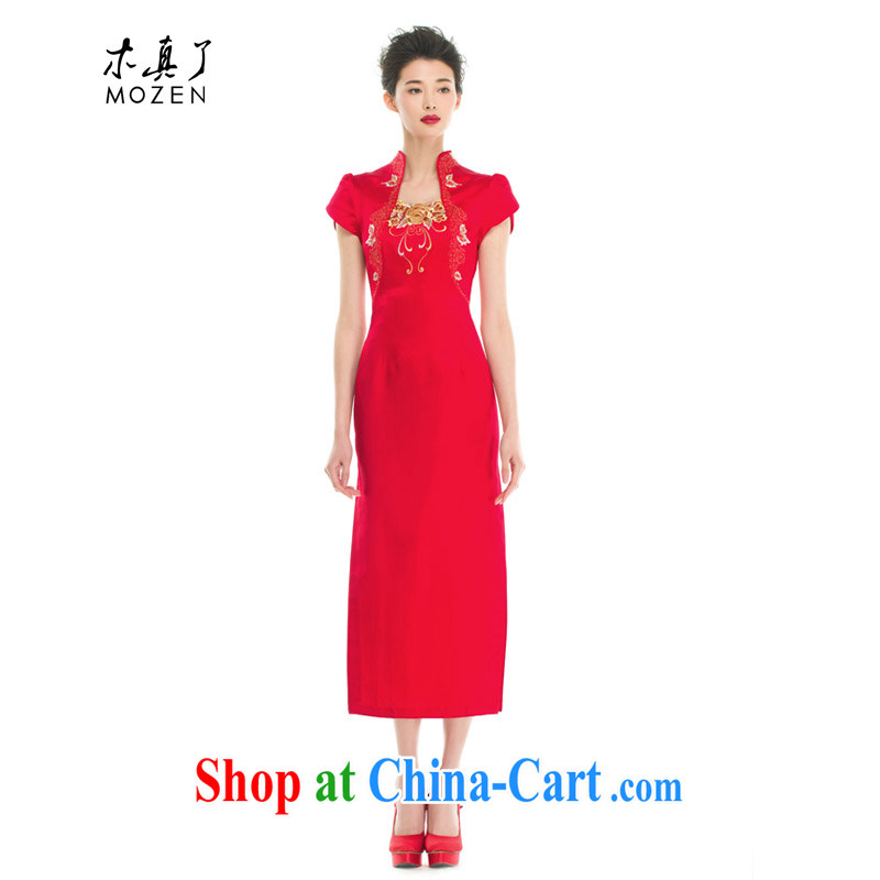 Wood is really a bride and Western combined cheongsam dress summer 2015 new female 21,810 05 red XXL _A_