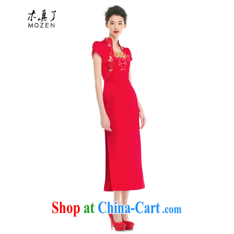 Wood is really the bride's central and western combined cheongsam dress summer 2015 new female 21,810 05 red XXL (A), wood really has, shopping on the Internet