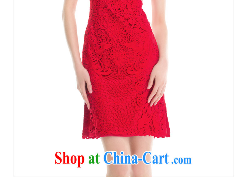 Wood is really a wedding dresses skirt summer 2015 new water-soluble embroidery wedding dress bridal toast serving 43,048 04 deep red XXL (A) pictures, price, brand platters! Elections are good character, the national distribution, so why buy now enjoy more preferential! Health