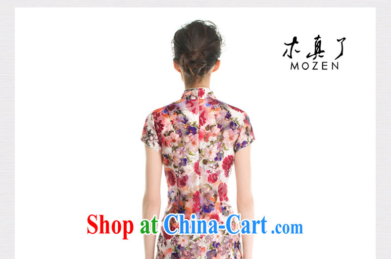 Wood is the cheongsam dress the root yarn stamp cheongsam dress summer 2015 new Chinese female 53,375 05 light red XL pictures, price, brand platters! Elections are good character, the national distribution, so why buy now enjoy more preferential! Health
