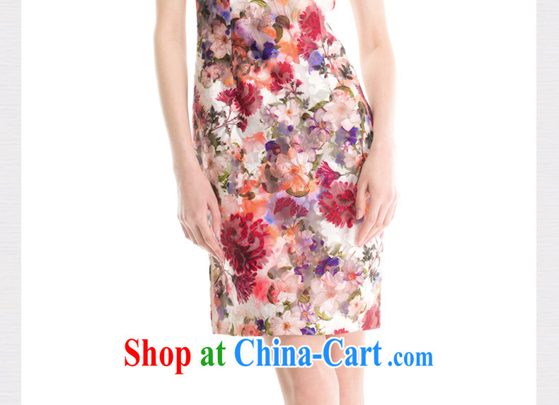 Wood is the cheongsam dress the root yarn stamp cheongsam dress summer 2015 new Chinese female 53,375 05 light red XL pictures, price, brand platters! Elections are good character, the national distribution, so why buy now enjoy more preferential! Health