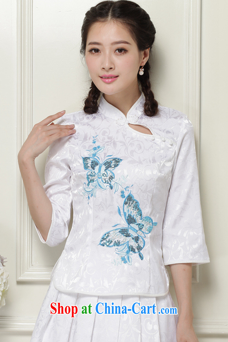 The end is original and stylish outfit two piece in the cuff ends antique dresses, for cultivating cheongsam JT 1055 white XXL pictures, price, brand platters! Elections are good character, the national distribution, so why buy now enjoy more preferential! Health