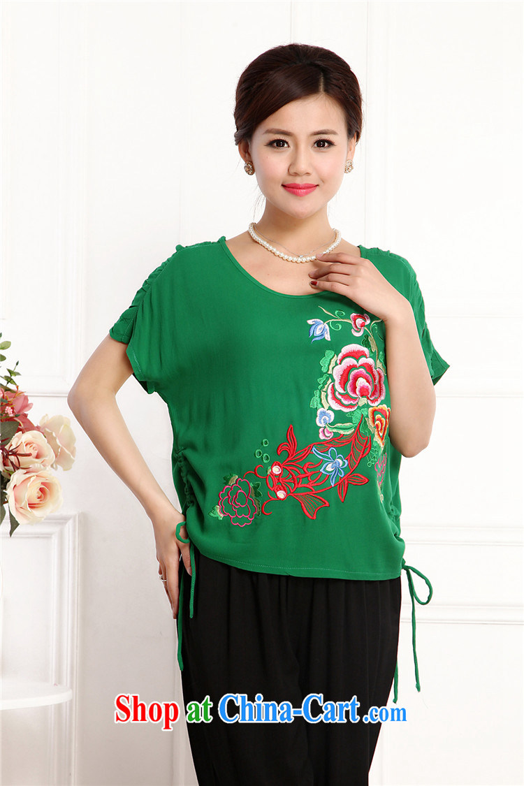 Bong-ki Paul 2015 new female Chinese wind Tang load package summer short-sleeved T-shirt pants, older units the Commission sets the embroidery, ladies Kit pink XL pictures, price, brand platters! Elections are good character, the national distribution, so why buy now enjoy more preferential! Health