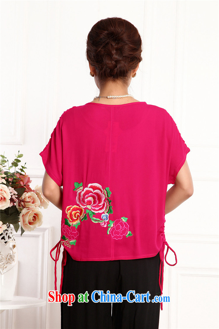 Bong-ki Paul 2015 new female Chinese wind Tang load package summer short-sleeved T-shirt pants, older units the Commission sets the embroidery, ladies Kit pink XL pictures, price, brand platters! Elections are good character, the national distribution, so why buy now enjoy more preferential! Health