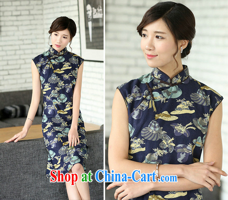 The Jessup, summer Women's clothes retro cheongsam dress manual for improvement, for cultivating the cotton dresses sleeveless Tsing Yi the CAP XXL pictures, price, brand platters! Elections are good character, the national distribution, so why buy now enjoy more preferential! Health