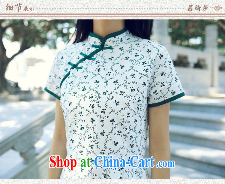 The cross-sectoral time Elizabeth new, improved cheongsam dress summer dresses new small chopper taking charge-back retro style cheongsam dress DK M L 001 pictures, price, brand platters! Elections are good character, the national distribution, so why buy now enjoy more preferential! Health