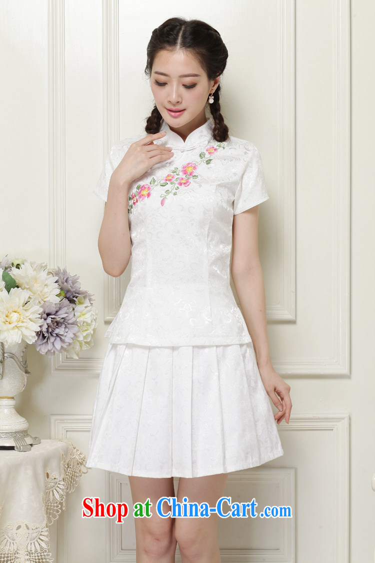 The end is very stylish and improved cheongsam Chinese wind-power's a tight two-piece short set JT 2068 white XXL pictures, price, brand platters! Elections are good character, the national distribution, so why buy now enjoy more preferential! Health