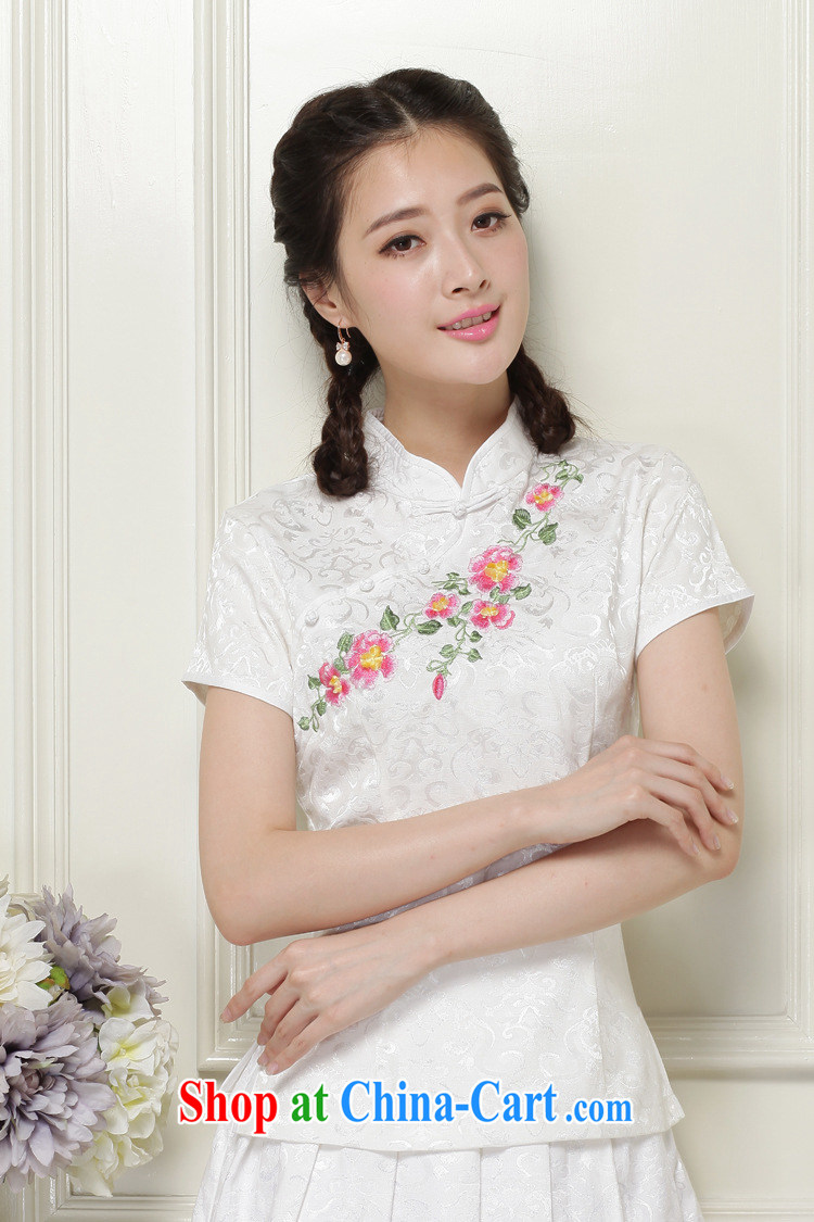 The end is very stylish and improved cheongsam Chinese wind-power's a tight two-piece short set JT 2068 white XXL pictures, price, brand platters! Elections are good character, the national distribution, so why buy now enjoy more preferential! Health