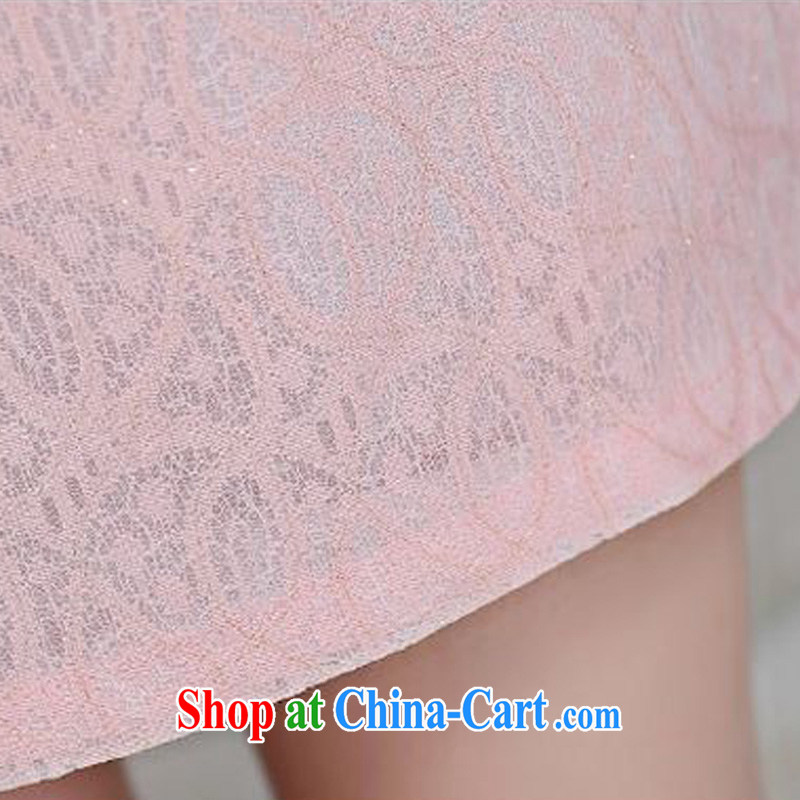 Forest narcissus summer 2015 new Korean lace lady elegant short beauty package and graphics thin dresses cheongsam Chinese JAYT - 23 light blue XXL, forest narcissus (SenLinShuiXian), shopping on the Internet