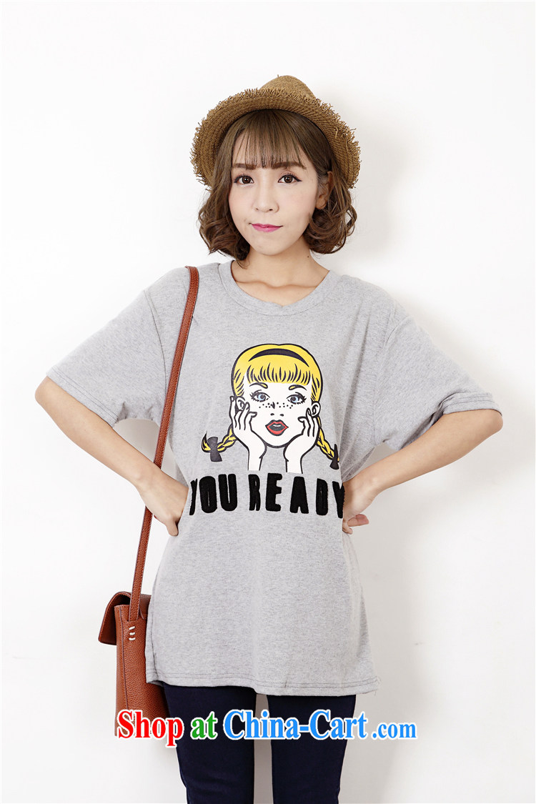 hamilton 5316 #2015 spring and summer new female Korean cute little girls College, short-sleeved shirt T girl graphics thin solid gray are code pictures, price, brand platters! Elections are good character, the national distribution, so why buy now enjoy more preferential! Health