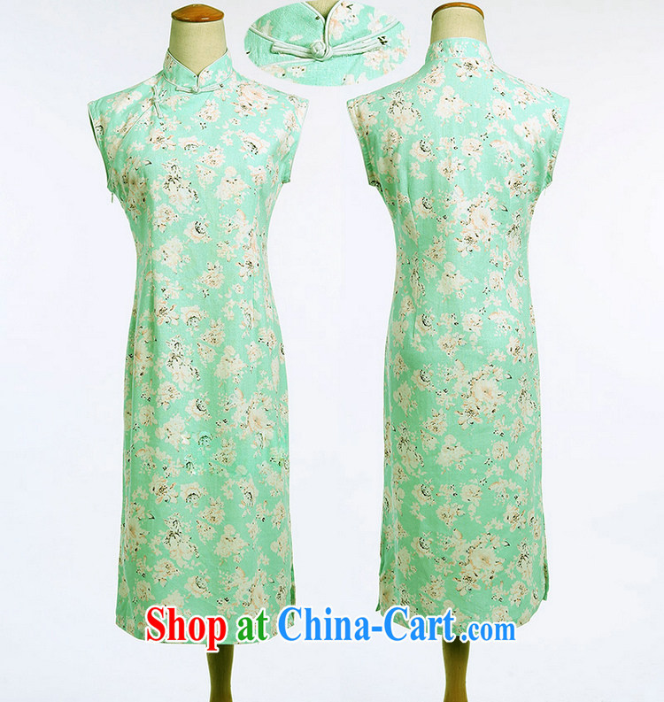 The Jessup, Mr Ronald ARCULLI, female retro stamp cultivating cheongsam dress, improvements for manual a Field Unit for the dresses sleeveless green roses XXL pictures, price, brand platters! Elections are good character, the national distribution, so why buy now enjoy more preferential! Health