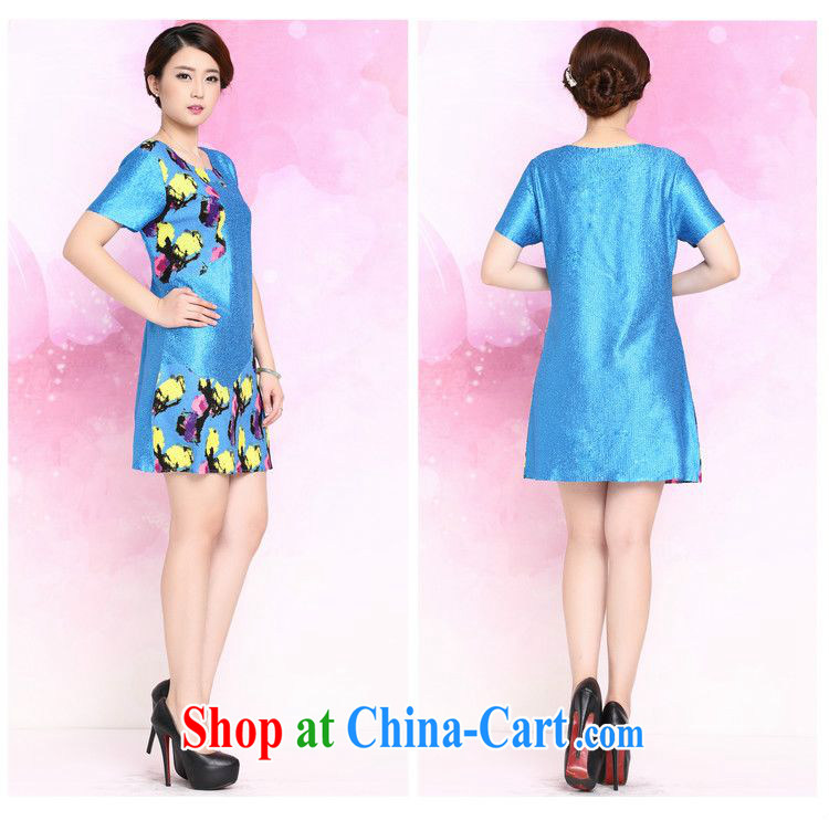 JA the 2015 summer on the New Silk wrinkled mother load loose the code Chinese Dress XYY - 8326 green XXXL pictures, price, brand platters! Elections are good character, the national distribution, so why buy now enjoy more preferential! Health