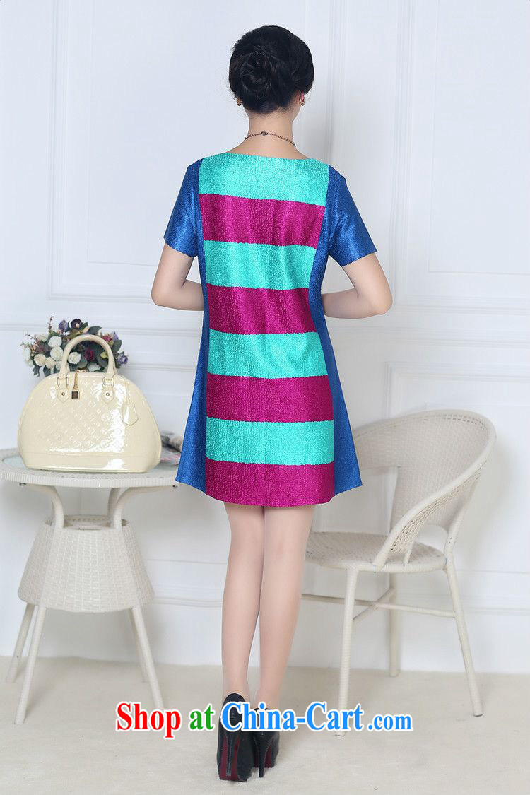 The JA summer 2015 the new liberal mom with silk wrinkles the code dress XYY - 8322 blue XXXL pictures, price, brand platters! Elections are good character, the national distribution, so why buy now enjoy more preferential! Health