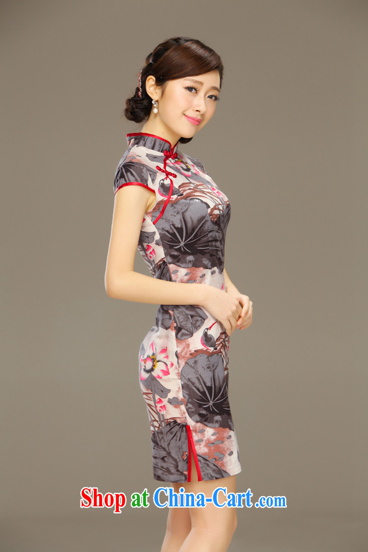 Slim li know Lin, the cotton summer dresses stylish short-sleeve retro short, cultivating graphics thin Chinese improved dresses QLZ Q 15 6059 Lin - the dust XXL pictures, price, brand platters! Elections are good character, the national distribution, so why buy now enjoy more preferential! Health