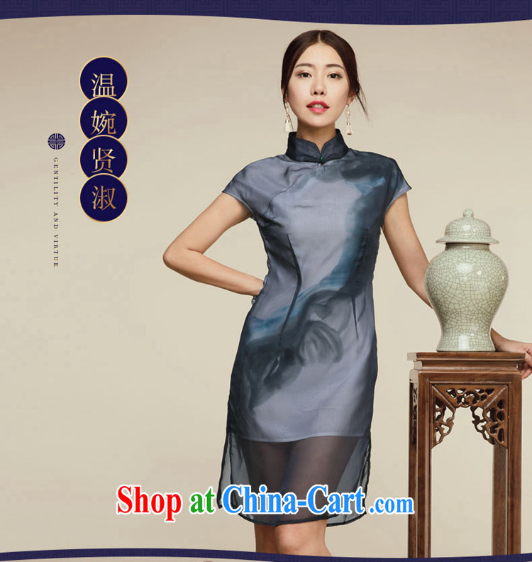Mr Henry Tang, Id al-Fitr 2015 summer new dresses retro beauty improved stylish female package and cheongsam dress dark XL pictures, price, brand platters! Elections are good character, the national distribution, so why buy now enjoy more preferential! Health