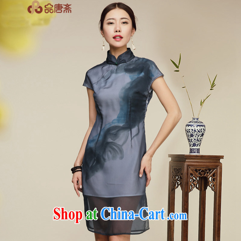 Mr Henry Tang, Id al-Fitr 2015 summer new dresses retro beauty improved stylish female package and cheongsam dress dark XL