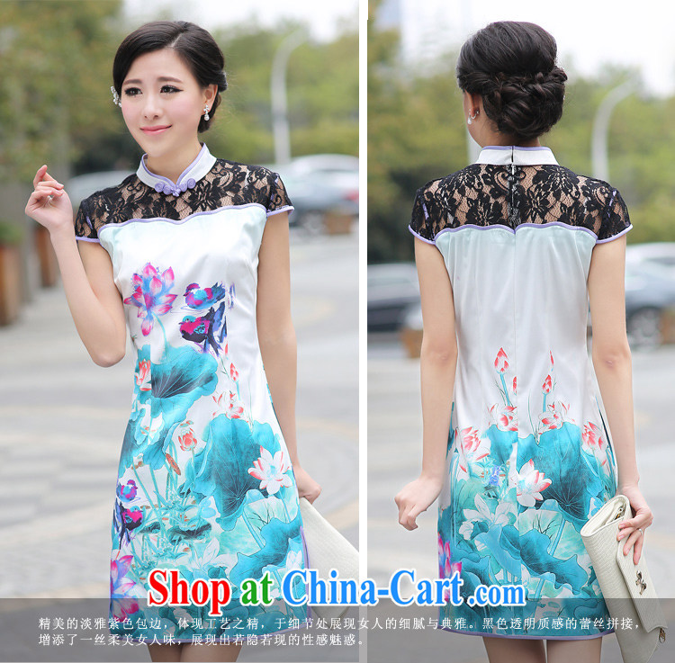 mandarin ducks playing in the water summer new lace cheongsam stylish improved women's clothing sexy dresses G 13,451 picture color S pictures, price, brand platters! Elections are good character, the national distribution, so why buy now enjoy more preferential! Health