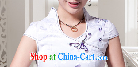 The CYD HO Kwun Tong' water, flower embroidery improved cheongsam dress summer 2015 fashion sexy women 32,198 G white XXL pictures, price, brand platters! Elections are good character, the national distribution, so why buy now enjoy more preferential! Health