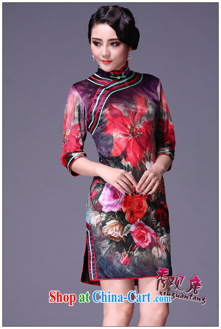 Cyd Ho Kwun Tong tricks mood classical videos cheongsam/fall in with improved cuff antique velvet cheongsam dress/G 92,119 picture color XXXL pictures, price, brand platters! Elections are good character, the national distribution, so why buy now enjoy more preferential! Health