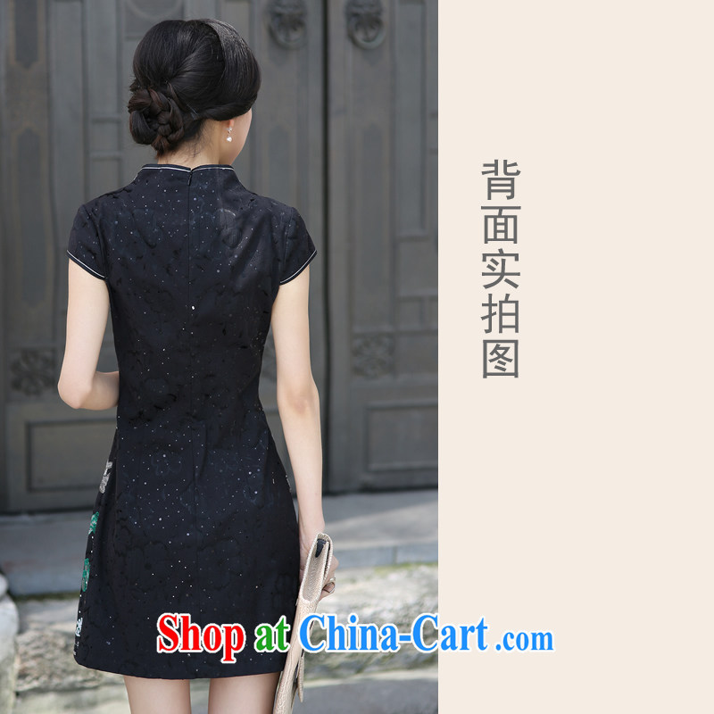 The CYD HO Kwun Tong' take-off at night improved stylish summer dresses are decorated in classical style dress/G 611,313 picture color S, Sau looked Tang, shopping on the Internet