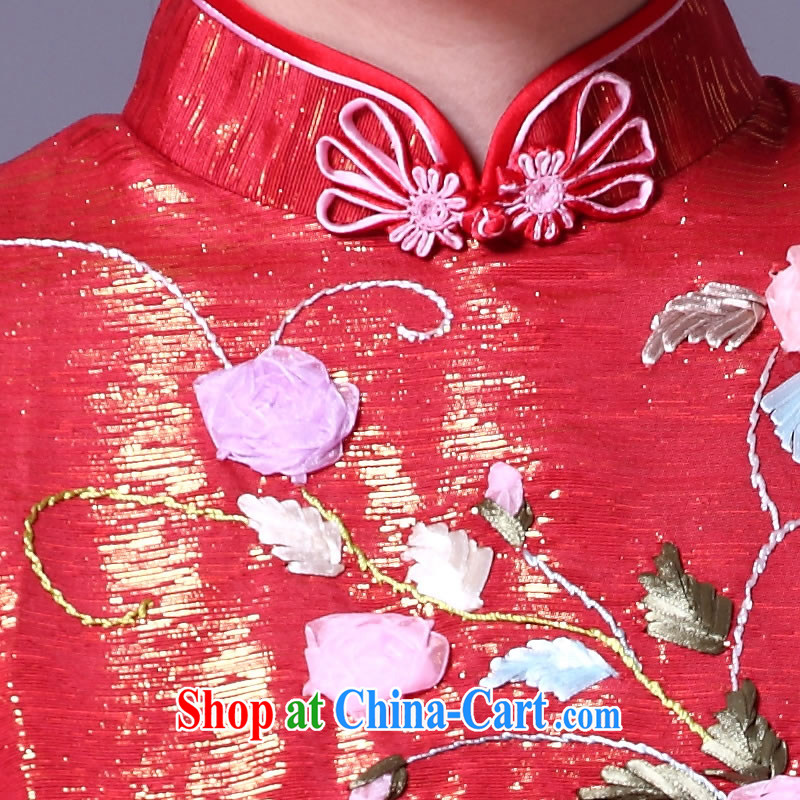 Cyd Ho Kwun Tong the Married Quarter' spend married three-dimensional embroidery manually staple Pearl dresses/bridal wedding dress picture color L, Su-koon Tang, shopping on the Internet