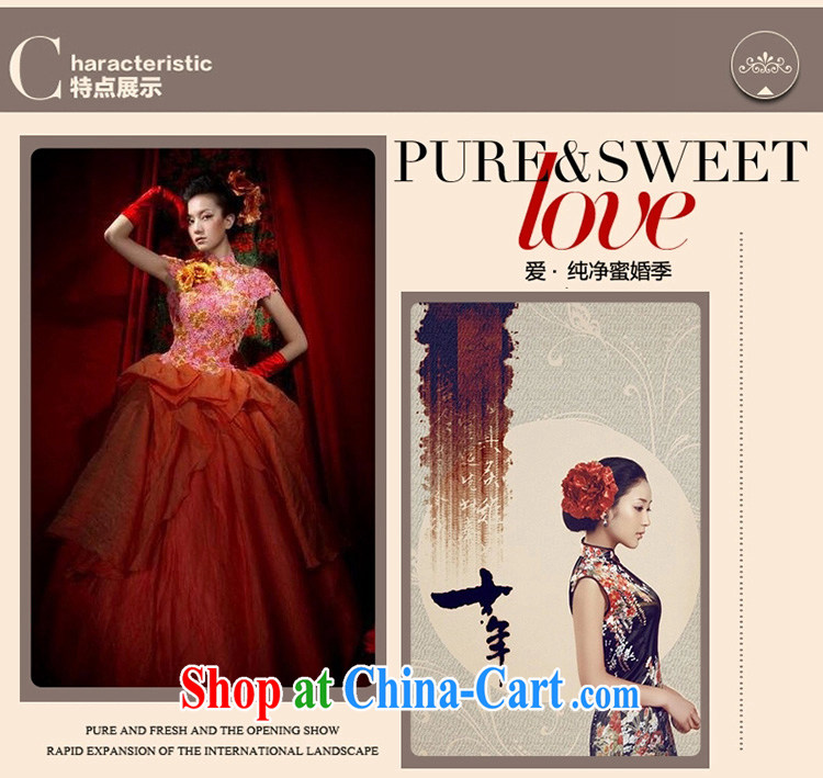 Shui bamboo 2015 Spring Summer Fall with new retro red Tang is short-sleeved dresses bridal toast small Annual Dinner chair embroidered Peony Phoenix lace improved cheongsam red XXL pictures, price, brand platters! Elections are good character, the national distribution, so why buy now enjoy more preferential! Health