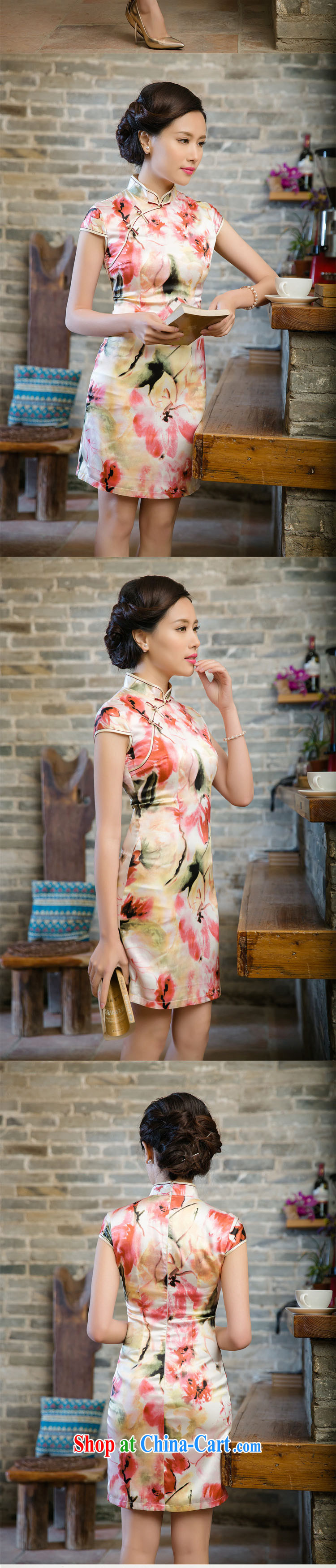 Very high end improved silk retro sauna beauty silk graphics thin cheongsam dress JT 5080 red XXL pictures, price, brand platters! Elections are good character, the national distribution, so why buy now enjoy more preferential! Health