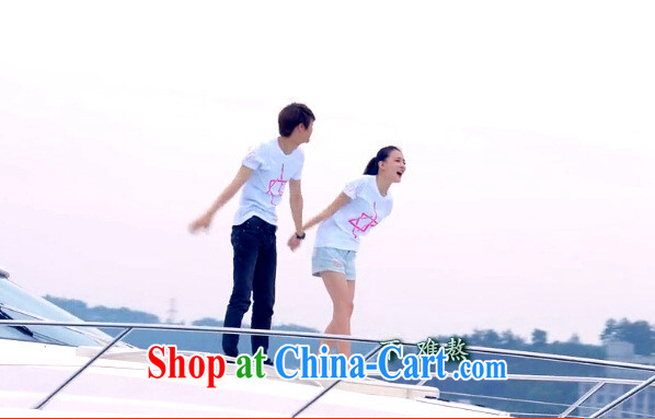 His wife's Lie Xu Xu Jialu SUN Kai Yuan L. Lee Dong-wook, the Summer couples with stamp duty 6 star t-shirt blue 2 XL pictures, price, brand platters! Elections are good character, the national distribution, so why buy now enjoy more preferential! Health