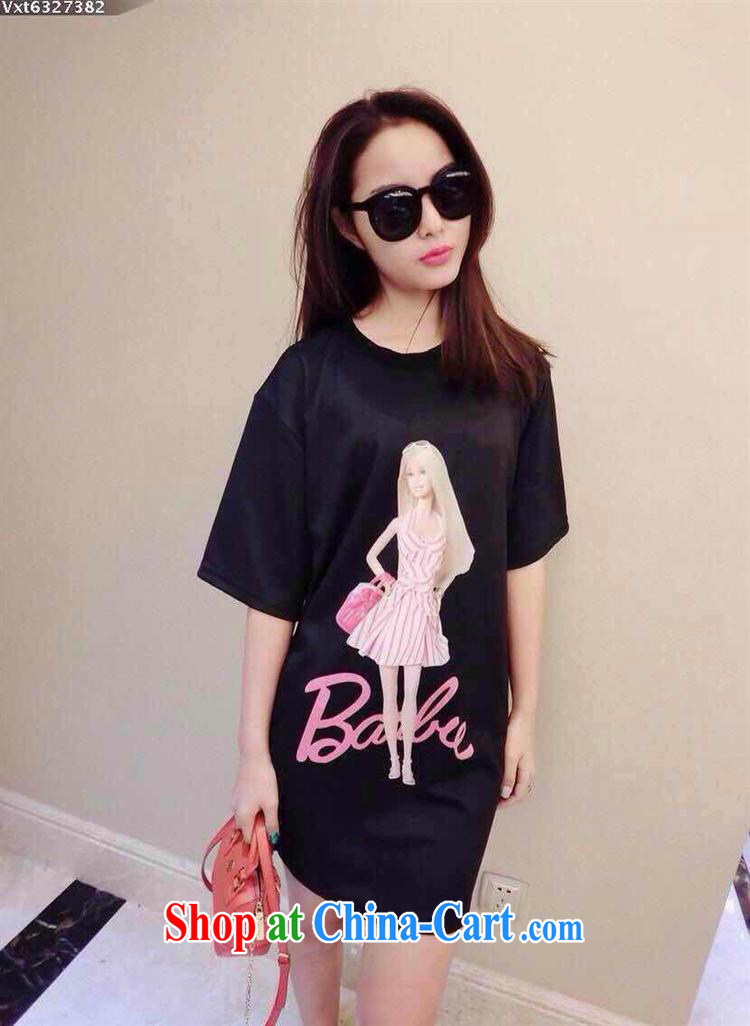 Ya-ting store 2015 new spring stylish casual simplicity Barbie dolls long T white are code pictures, price, brand platters! Elections are good character, the national distribution, so why buy now enjoy more preferential! Health