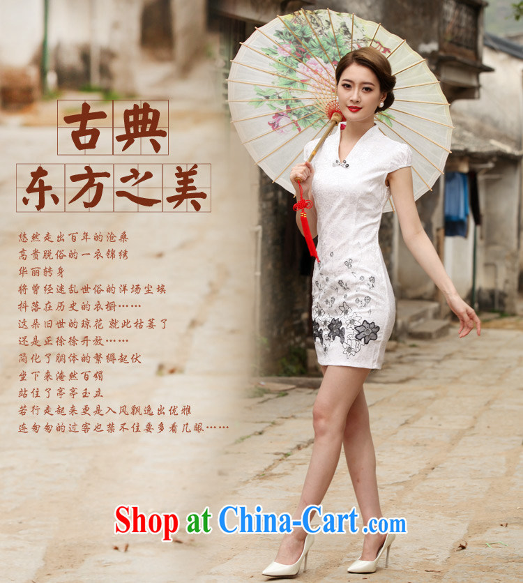 The unfinished summer 2015 new women with stylish retro short cheongsam dress C C 518 1120 pink XL pictures, price, brand platters! Elections are good character, the national distribution, so why buy now enjoy more preferential! Health