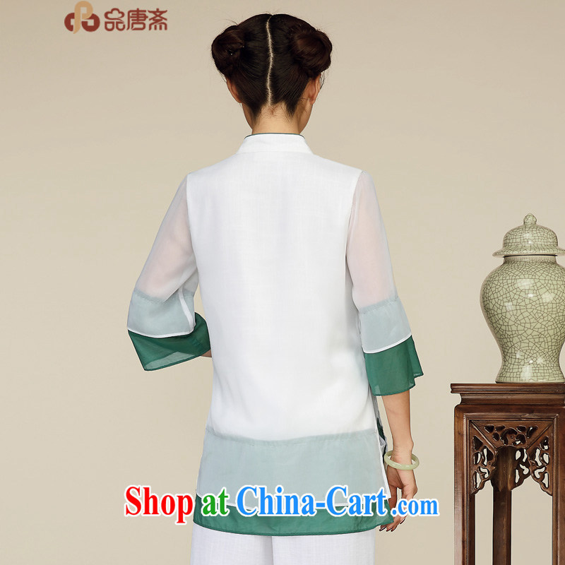 Mr Henry Tang, Id al-Fitr 2015 Chinese summer, Ms. load improved Han-female Ethnic Wind China wind tea serve pre-sale April 30 white XL, Tang id al-Fitr, shopping on the Internet