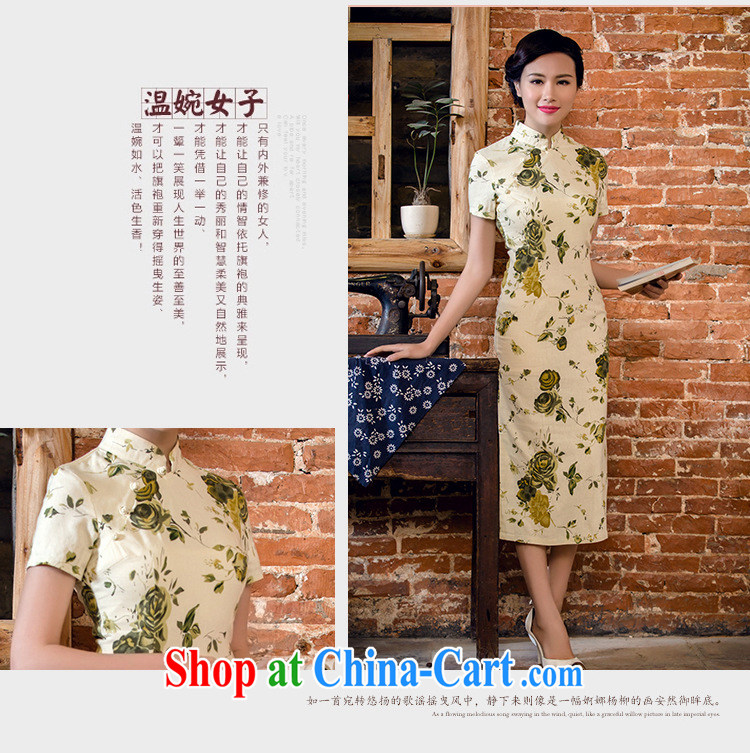 Shallow end female literary linen dresses hand-tie stylish short-sleeve long-dresses Lao JT 2063 for a night XXL pictures, price, brand platters! Elections are good character, the national distribution, so why buy now enjoy more preferential! Health