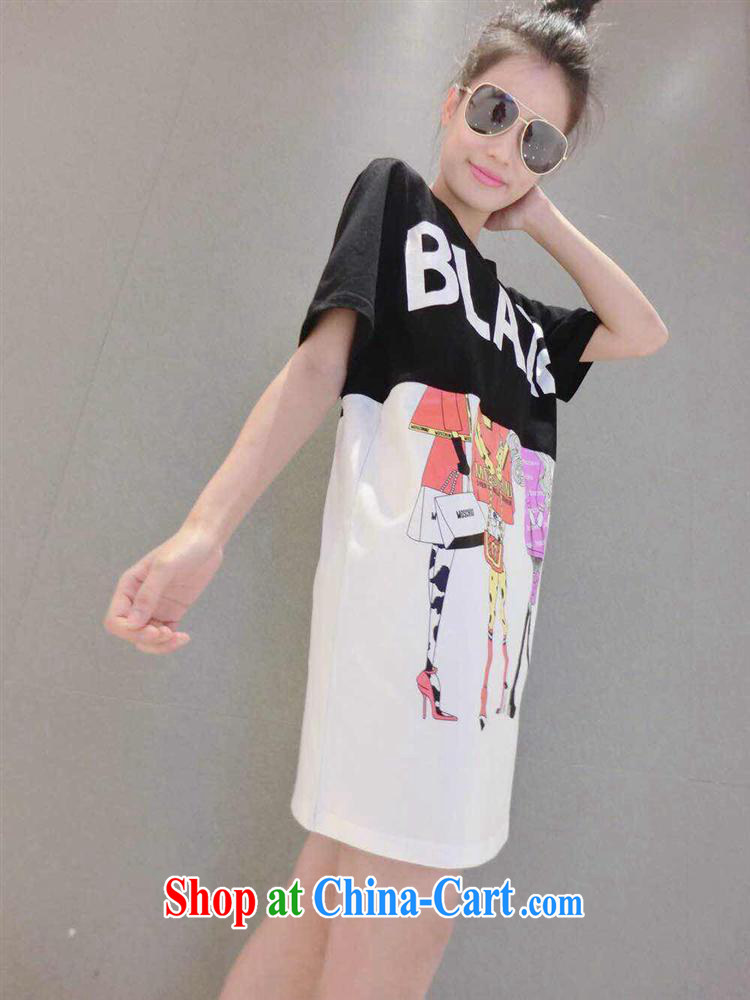 Ya-ting store 2015 spring letter stitching Beauty Figure long T pension black are code pictures, price, brand platters! Elections are good character, the national distribution, so why buy now enjoy more preferential! Health
