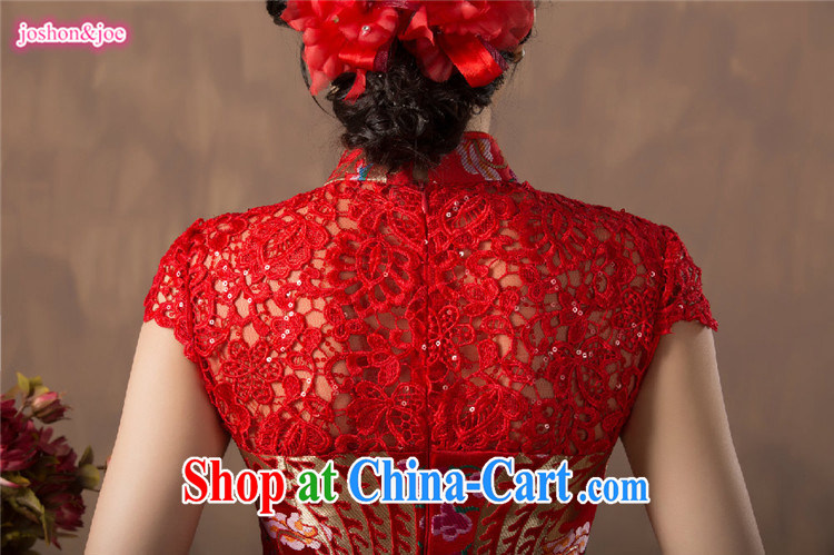 2015 spring and summer new traditional wedding dress evening night red improved cheongsam short Evening Dress beauty serving toast sexy style female Red XXL pictures, price, brand platters! Elections are good character, the national distribution, so why buy now enjoy more preferential! Health