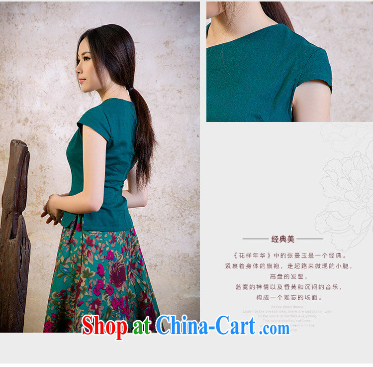 Shallow end female linen elegant qipao improved stylish robes JT 2080 for a night XL pictures, price, brand platters! Elections are good character, the national distribution, so why buy now enjoy more preferential! Health
