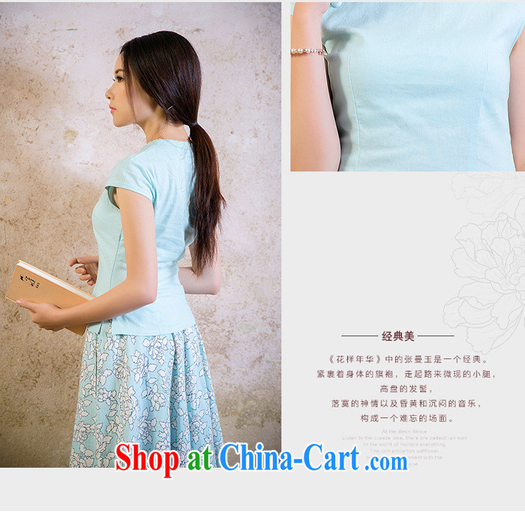 Shallow end female linen elegant qipao improved stylish robes JT 2080 for a night XL pictures, price, brand platters! Elections are good character, the national distribution, so why buy now enjoy more preferential! Health