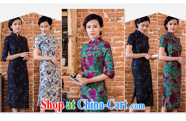 Shallow end female literary linen dresses hand-tie stylish short-sleeve long-dresses Lao JT 2061 Samui Tsing XXL pictures, price, brand platters! Elections are good character, the national distribution, so why buy now enjoy more preferential! Health