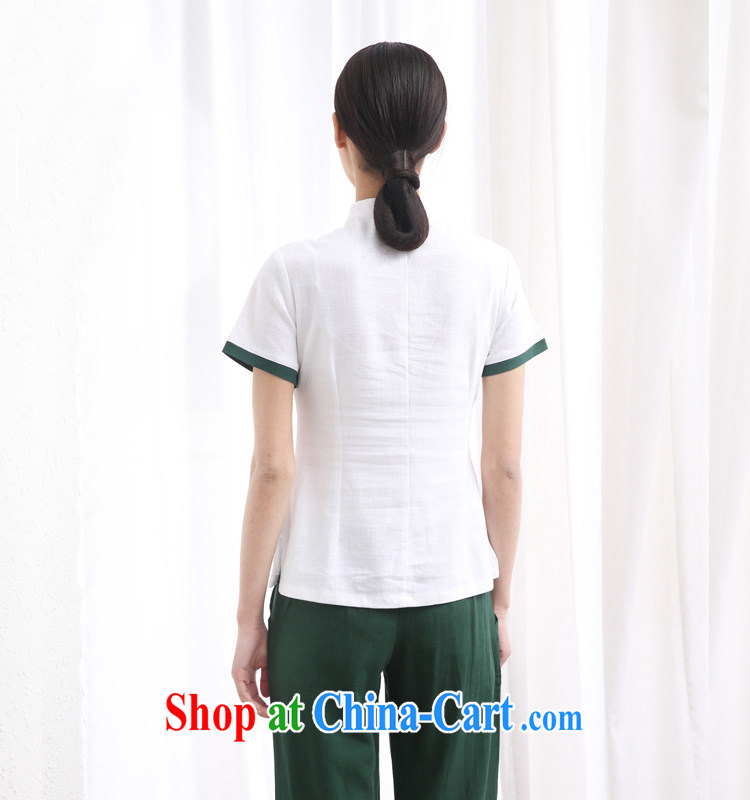 The TSU defense (Azouari) original improved daily, serving Chinese tea, service units, the Commission adopted the tie short sleeve shirt women cheongsam white XXL pictures, price, brand platters! Elections are good character, the national distribution, so why buy now enjoy more preferential! Health