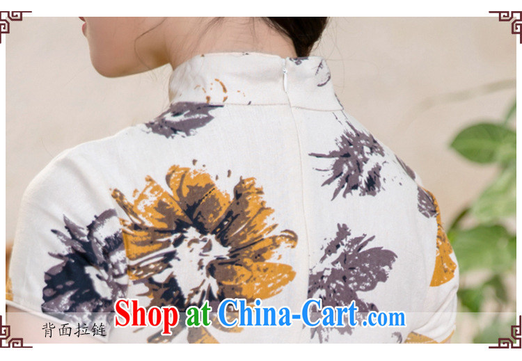 light at the linen arts retro style improved cheongsam campus Korea cheongsam dress JT 2088 Magnolia XXL pictures, price, brand platters! Elections are good character, the national distribution, so why buy now enjoy more preferential! Health