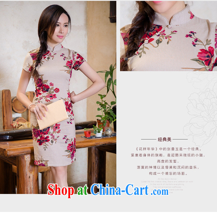 light at the linen arts retro style improved cheongsam campus Korea cheongsam dress JT 2088 full XXL pictures, price, brand platters! Elections are good character, the national distribution, so why buy now enjoy more preferential! Health