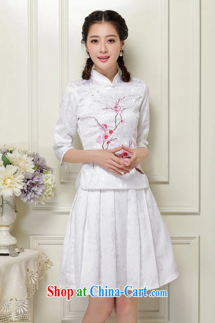 1000 the mahogany 2015 spring and summer new female Chinese qipao day dresses high-end retro style two-piece Women's clothes pink XXL pictures, price, brand platters! Elections are good character, the national distribution, so why buy now enjoy more preferential! Health