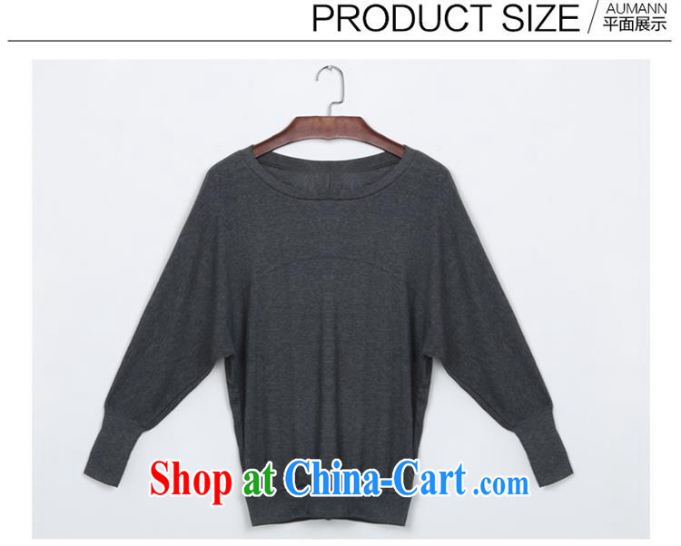 2015 spring loaded Large, thick mm female bat sleeves T-shirt solid larger female solid shirt a generation, burglary, dark gray 5XL pictures, price, brand platters! Elections are good character, the national distribution, so why buy now enjoy more preferential! Health
