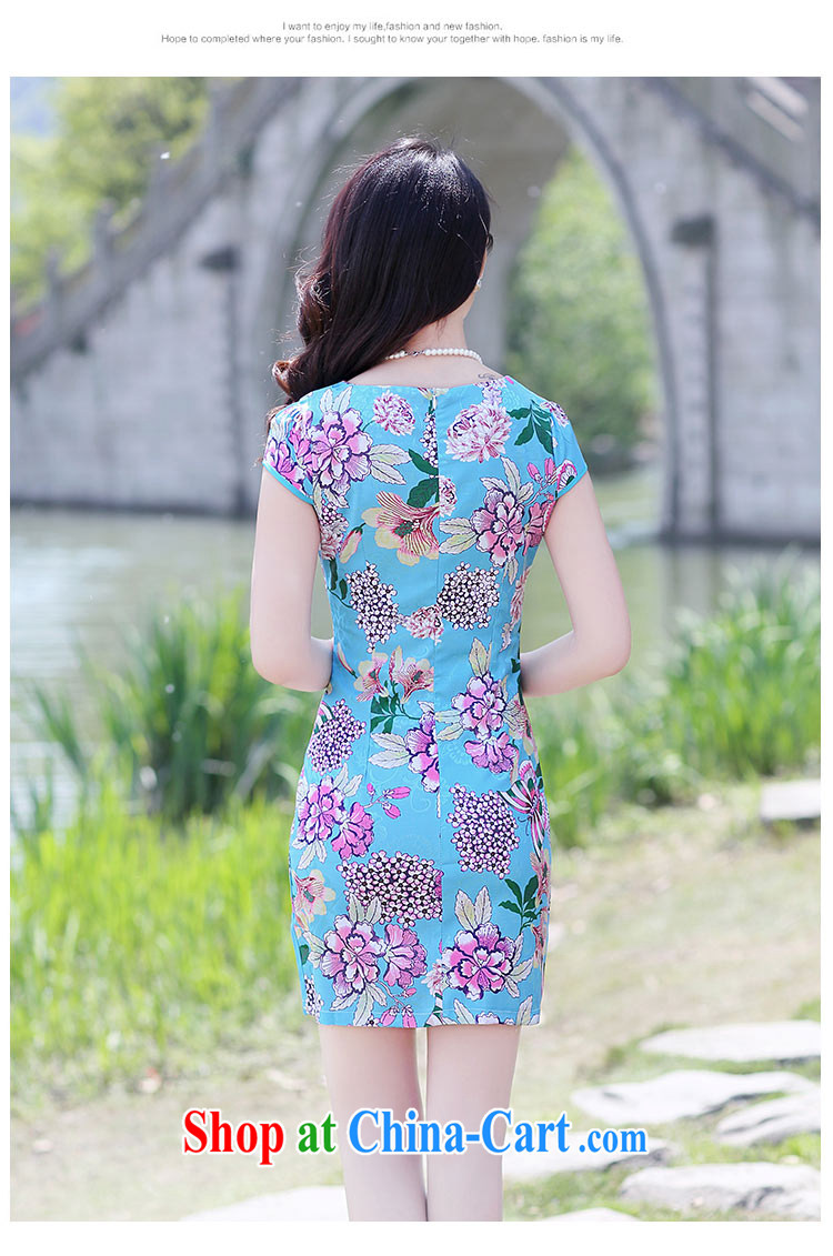 Summer 2015 new embroidery cheongsam dress girls improved daily packages and short-sleeved-waist stamp dresses 1505 green floor take XXL pictures, price, brand platters! Elections are good character, the national distribution, so why buy now enjoy more preferential! Health