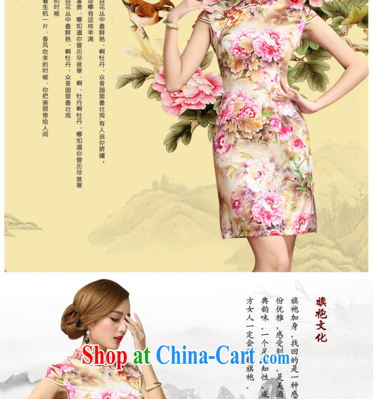 Shallow end, high-end Silk Cheongsam retro mulberry Silk Cheongsam dress Chinese Tang women AQE 003 Map Color XXL pictures, price, brand platters! Elections are good character, the national distribution, so why buy now enjoy more preferential! Health