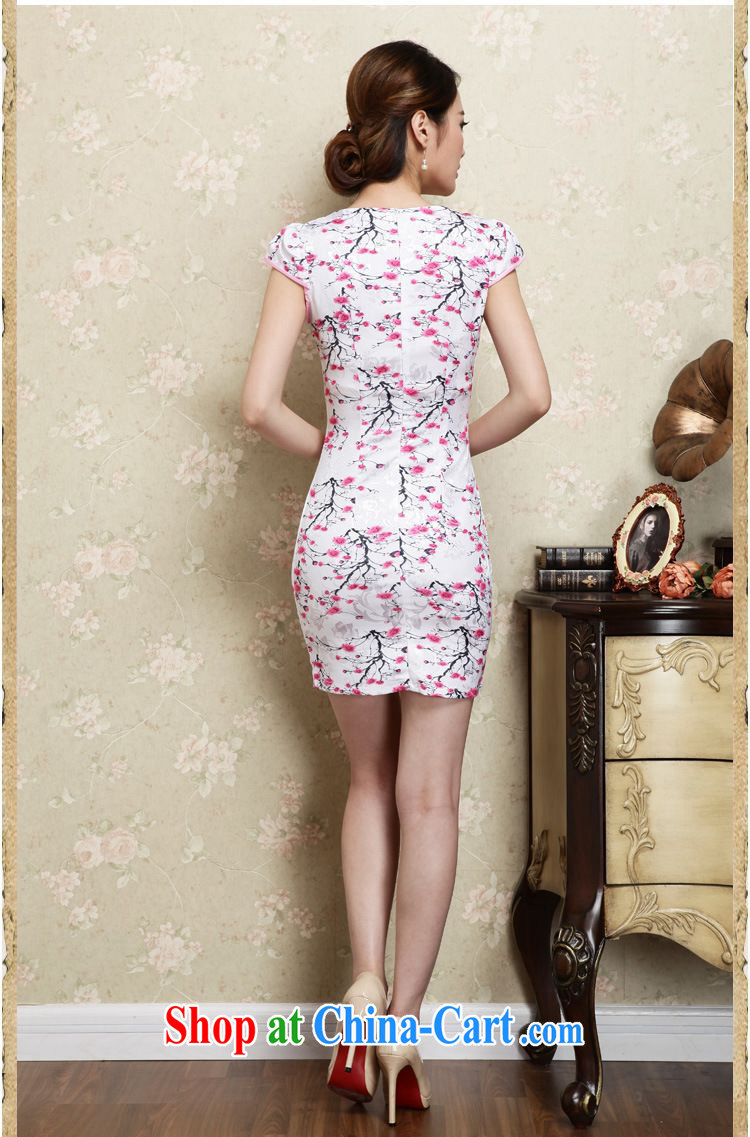 Tze-The 2015 summer on the new retro black Phillips-style improved cheongsam short beauty package and graphics thin cheongsam Chinese JAYT - 30 white saffron XXL pictures, price, brand platters! Elections are good character, the national distribution, so why buy now enjoy more preferential! Health