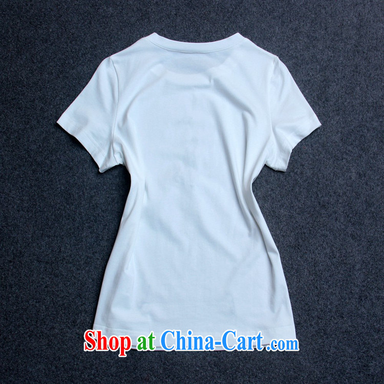 Ya-ting store stars with round-collar short-sleeved staple feather female T shirt T-shirt woman burglary, summer girl Y 37,453 white L pictures, price, brand platters! Elections are good character, the national distribution, so why buy now enjoy more preferential! Health