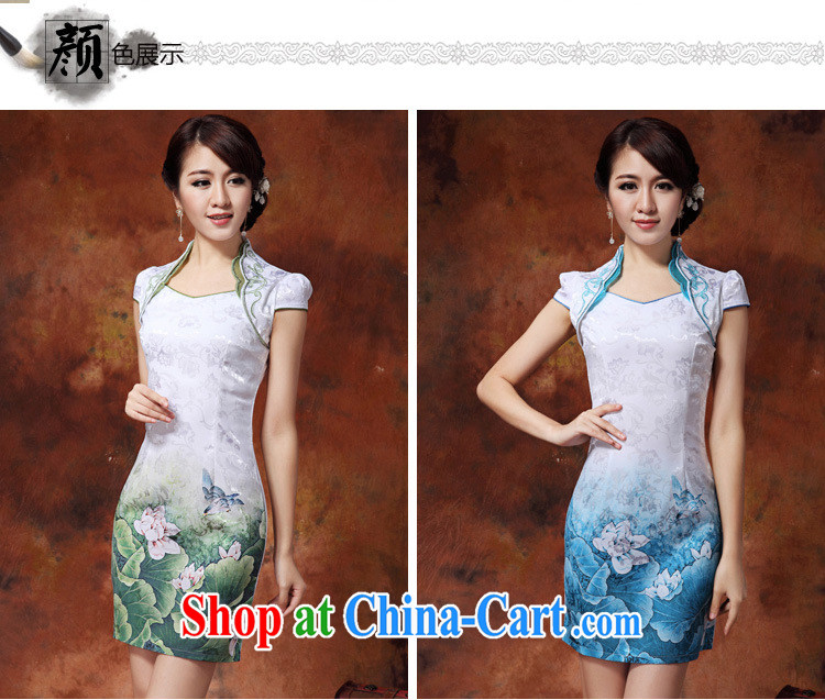At stake the cloud, for Chinese Tang on the Code, long, improved cheongsam JT 919 #blue XXL I should be grateful if you would have pictures, price, brand platters! Elections are good character, the national distribution, so why buy now enjoy more preferential! Health