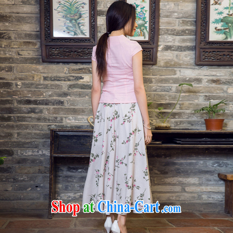 Stakeholders line cloud female linen elegant qipao refined style cheongsam JT 2080 pink XL stakeholders, the cloud (YouThinking), and, on-line shopping
